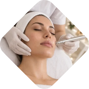 Crystal peeling (microdermabrasion) facial treatment